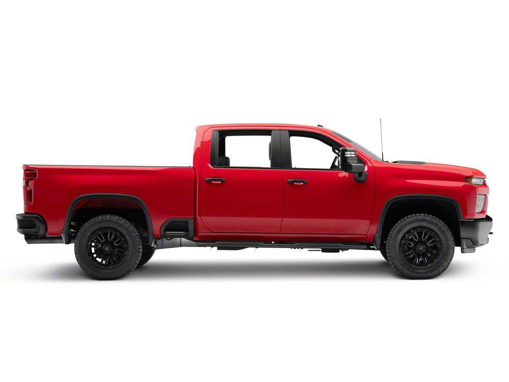 Barricade PNC Side Step Bars; Textured Black (20-25 Silverado 2500 HD Crew Cab)