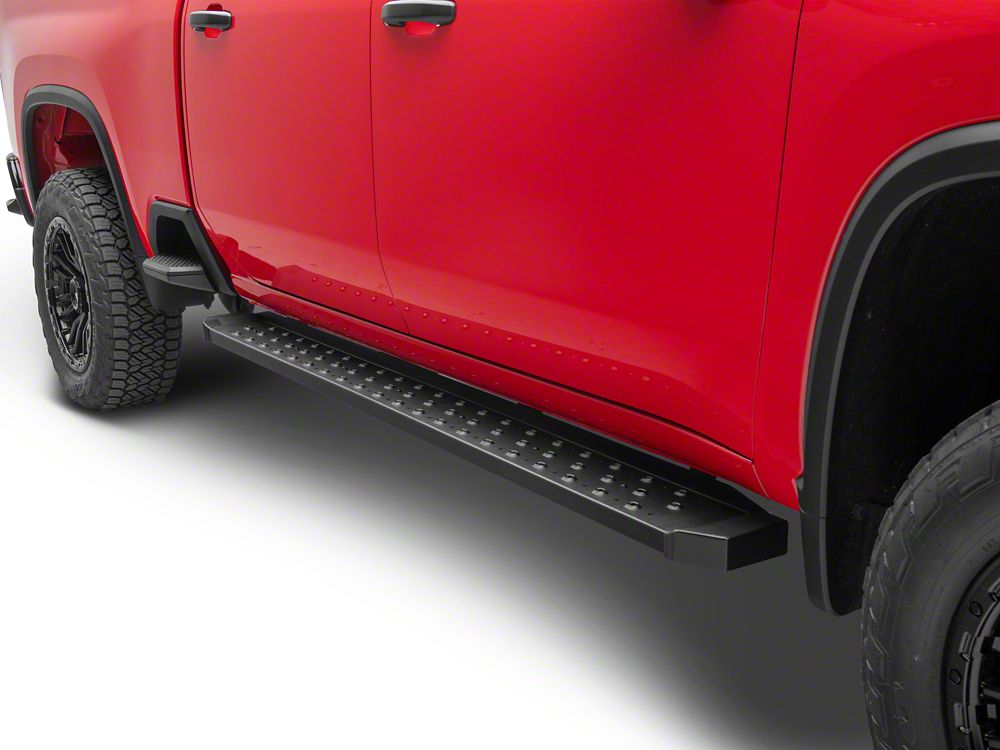 Barricade Rattler Running Boards; Black (20-25 Silverado 2500 HD Crew Cab)