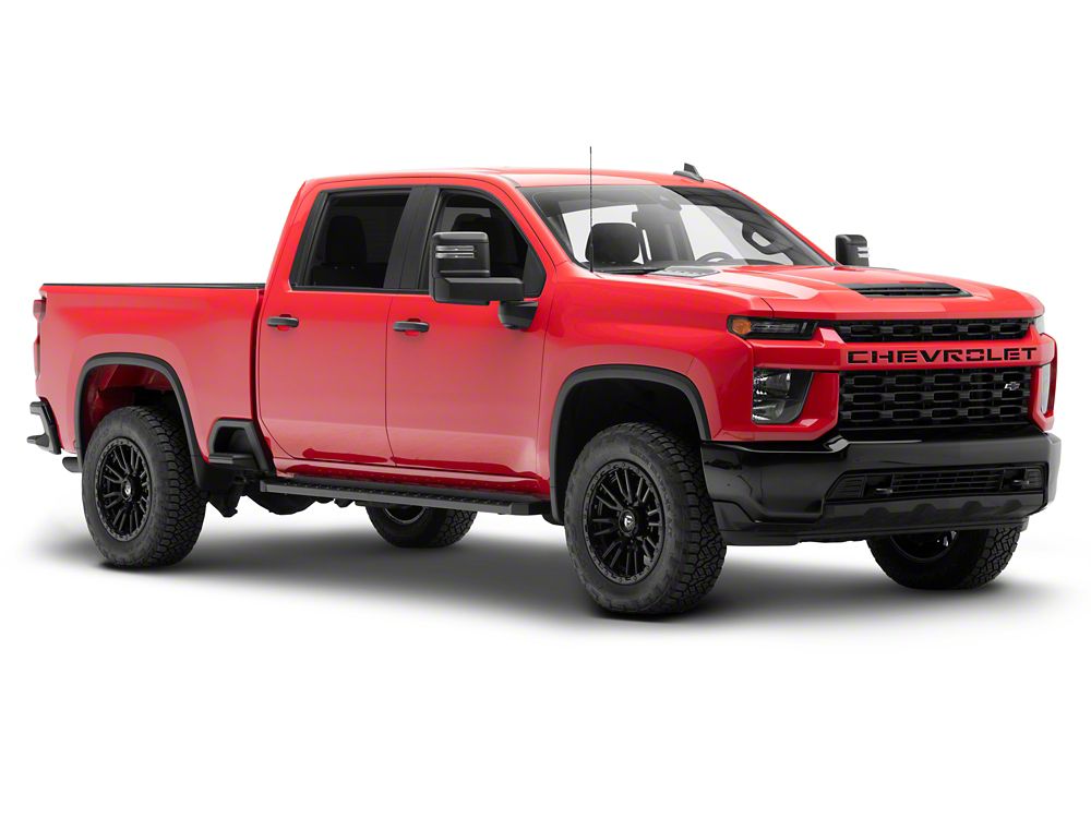 Barricade Rattler Running Boards; Black (20-25 Silverado 2500 HD Crew Cab)