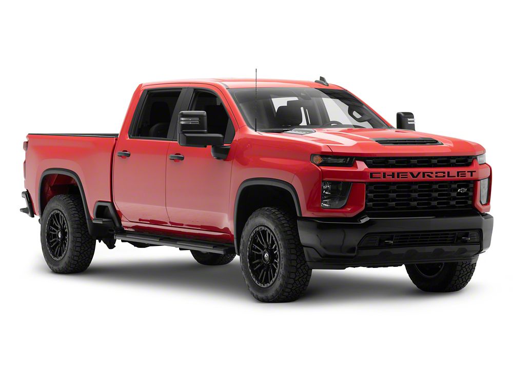 Barricade S6 Running Boards; Black (20-25 Silverado 2500 HD Crew Cab)