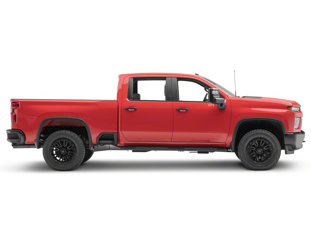 Barricade S6 Running Boards; Black (20-25 Silverado 2500 HD Crew Cab)