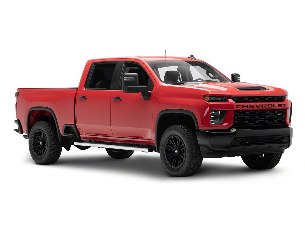 Barricade T4 Side Step Bars; Stainless Steel (20-25 Silverado 2500 HD Crew Cab)