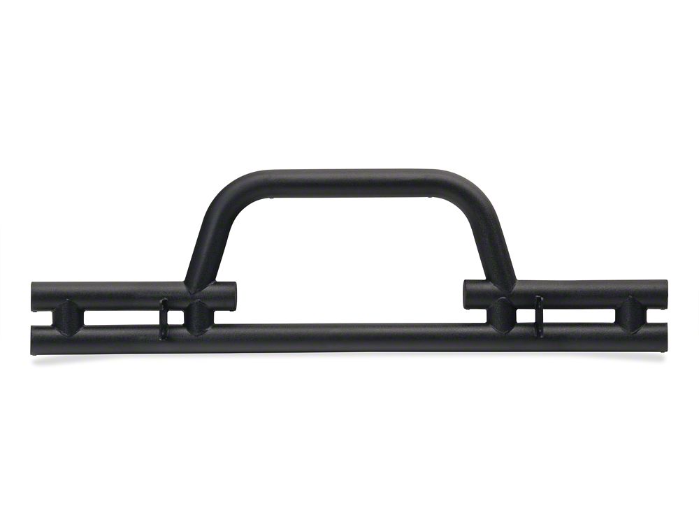 Barricade Tubular Front Bumper with Winch Cutout; Textured Black (07-18 Jeep Wrangler JK)