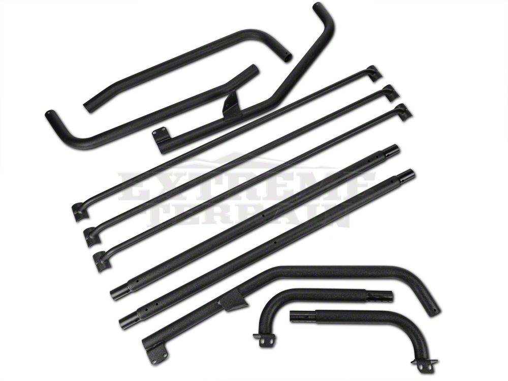 Barricade Roof Rack; Textured Black (87-95 Jeep Wrangler YJ)