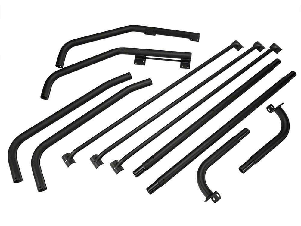 Barricade Roof Rack; Textured Black (97-06 Jeep Wrangler TJ, Excluding Unlimited)