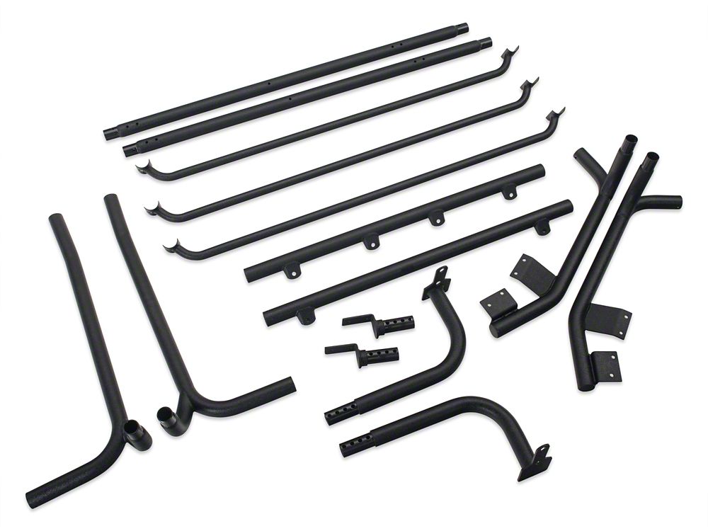 Barricade Roof Rack; Textured Black (07-18 Jeep Wrangler JK 2-Door)