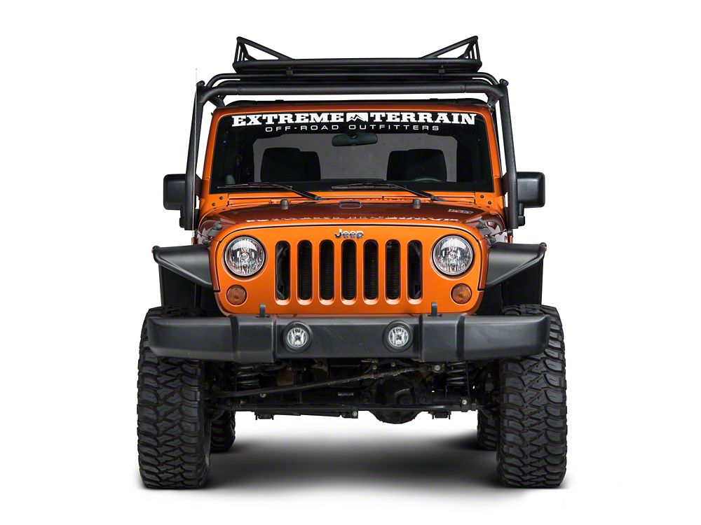 Barricade Roof Rack Basket; Textured Black (07-25 Jeep Wrangler JK & JL)