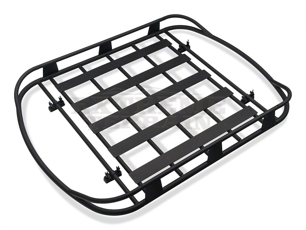 Barricade Roof Rack Basket; Textured Black (07-25 Jeep Wrangler JK & JL)