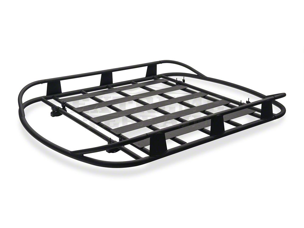 Barricade Roof Rack Basket; Textured Black (07-25 Jeep Wrangler JK & JL)