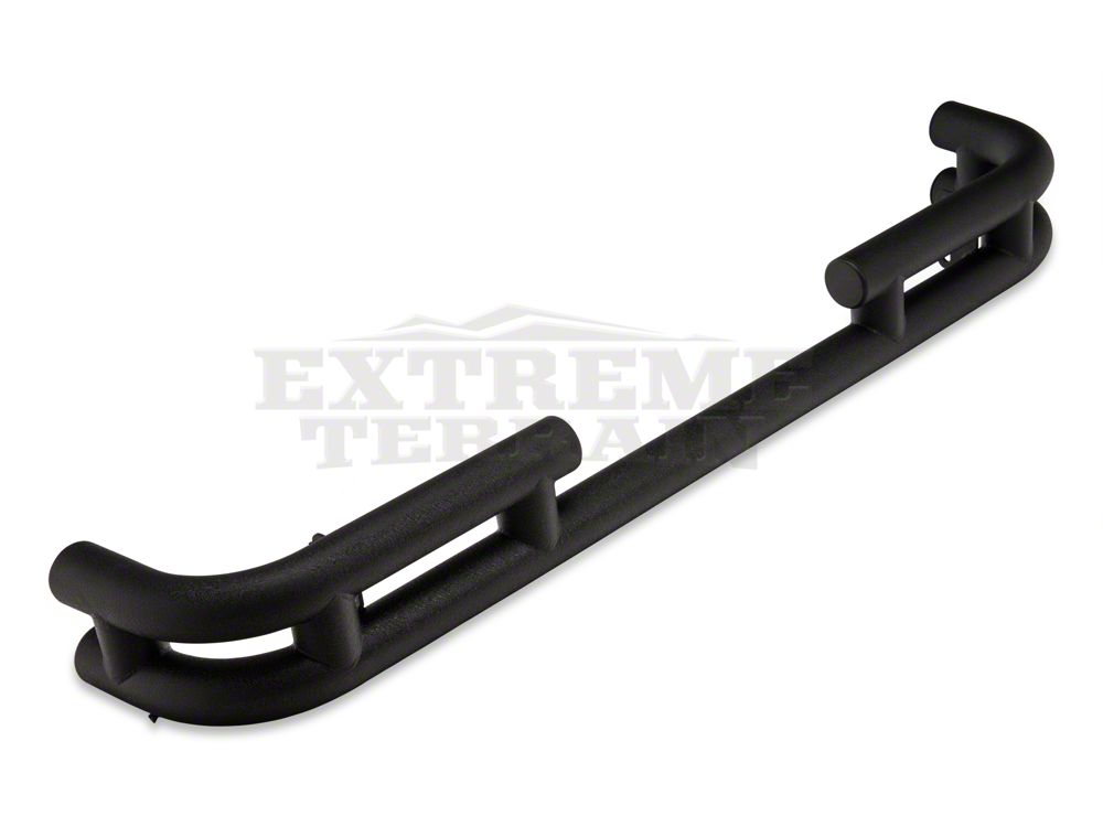 Barricade Rear Tubular Bumper with Wrap-Around; Textured Black (07-18 Jeep Wrangler JK)