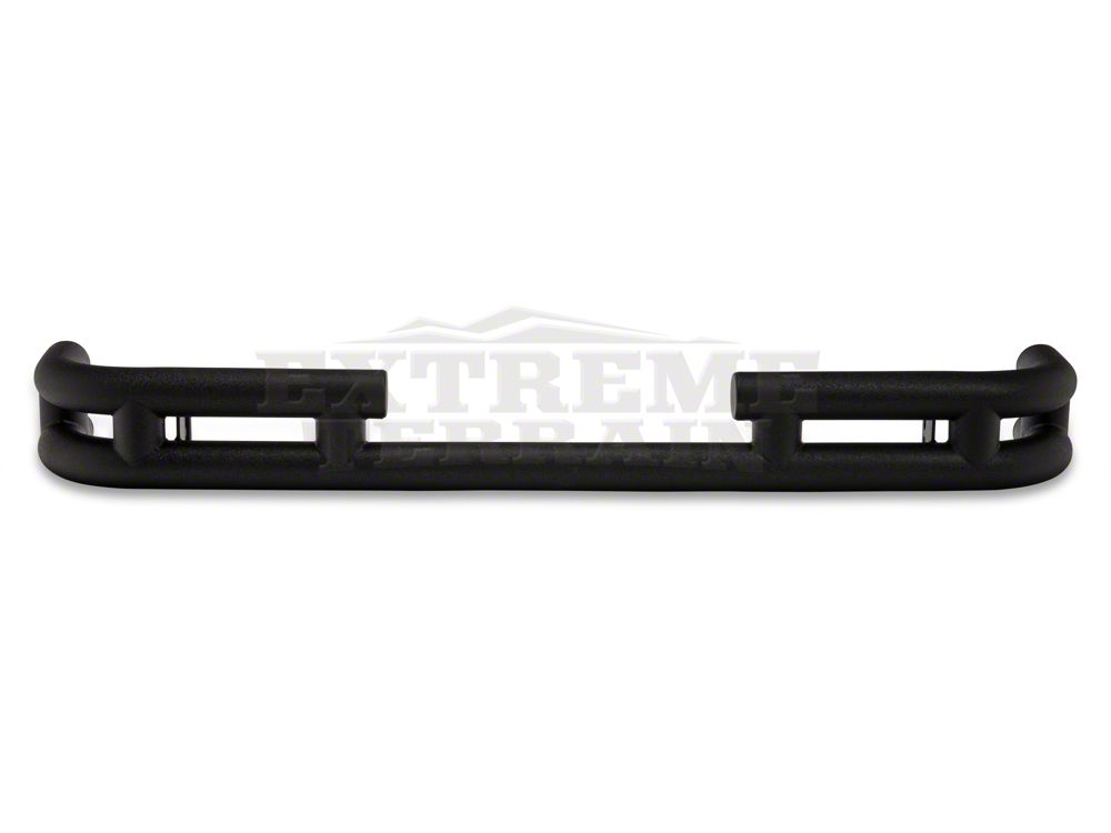 Barricade Rear Tubular Bumper with Wrap-Around; Textured Black (07-18 Jeep Wrangler JK)