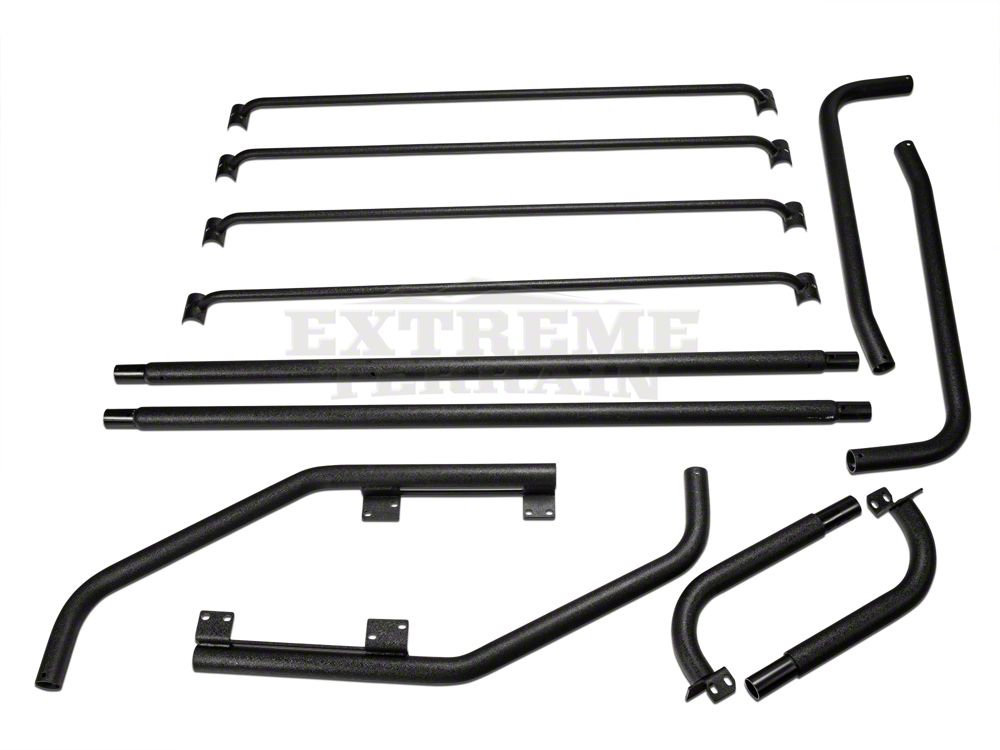 Barricade Roof Rack; Textured Black (04-06 Jeep Wrangler TJ Unlimited)