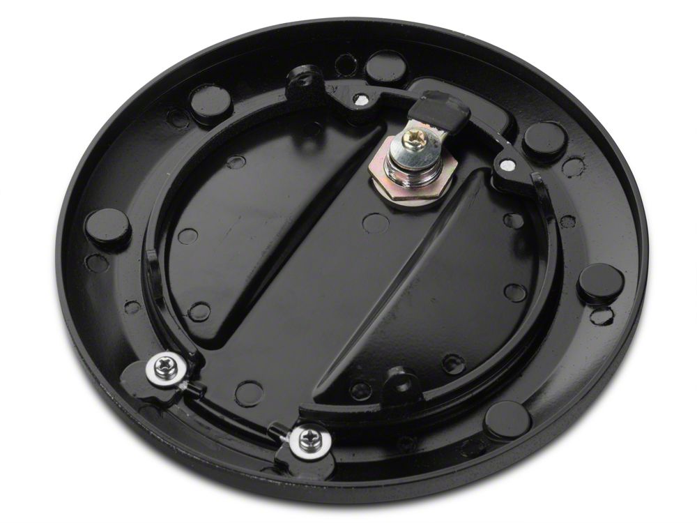 Barricade Locking Fuel Door; Textured Black (07-18 Jeep Wrangler JK)