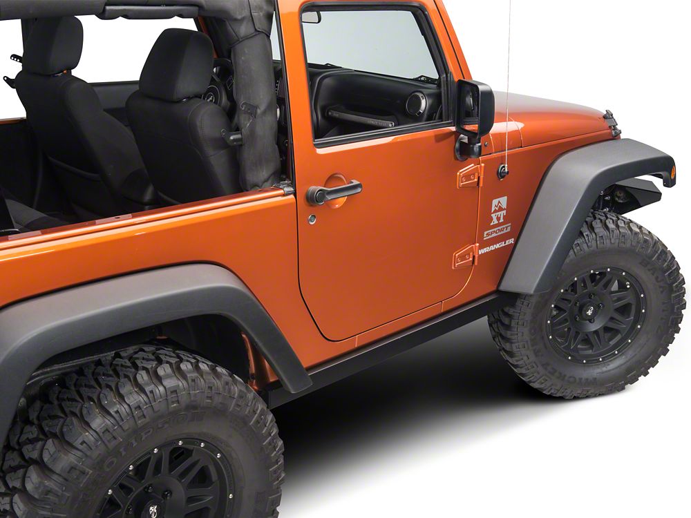 Barricade Rubi Rails; Textured Black (07-18 Jeep Wrangler JK 2-Door)