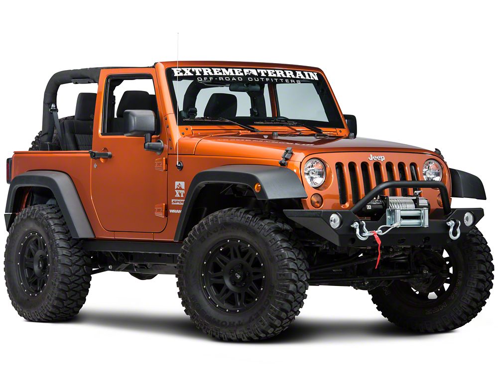 Barricade Rubi Rails; Textured Black (07-18 Jeep Wrangler JK 2-Door)