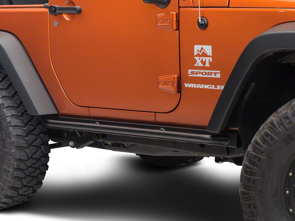 Barricade Enhanced Rubi Rails; Textured Black (07-18 Jeep Wrangler JK 2-Door)