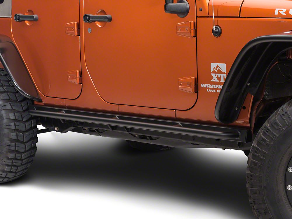 Barricade Enhanced Rubi Rails; Textured Black (07-18 Jeep Wrangler JK 4-Door)