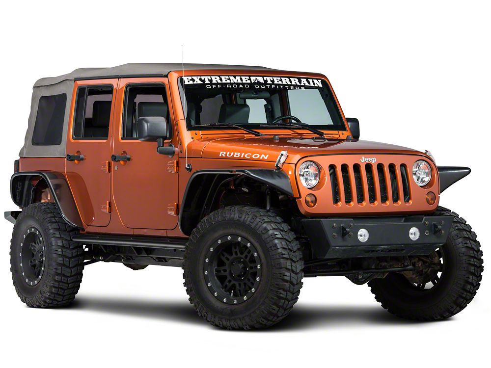 Barricade Enhanced Rubi Rails; Textured Black (07-18 Jeep Wrangler JK 4-Door)