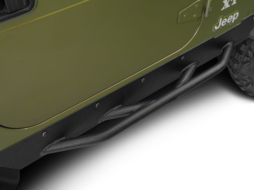 Barricade Extreme HD Rock Sliders; Textured Black (97-06 Jeep Wrangler TJ, Excluding Unlimited)