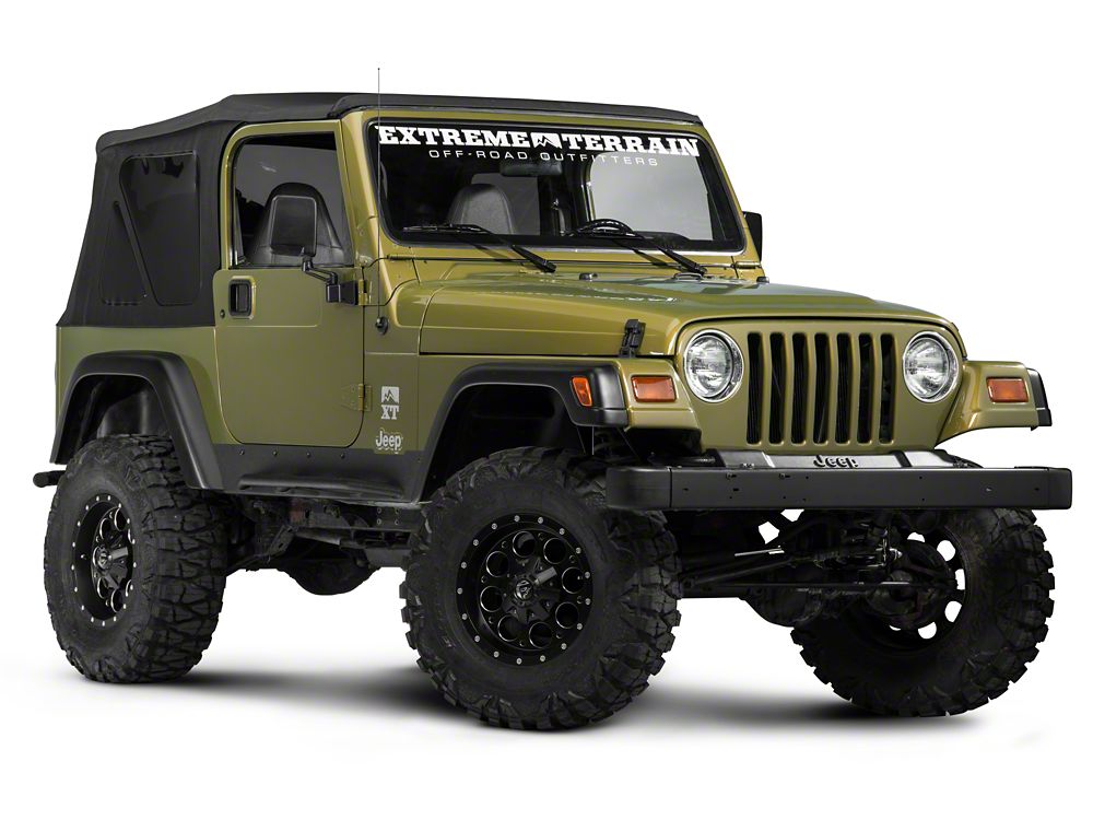 Barricade Extreme HD Rock Sliders; Textured Black (97-06 Jeep Wrangler TJ, Excluding Unlimited)