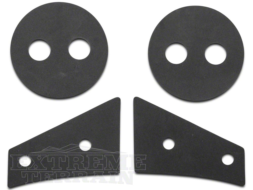 Barricade Side Mirror Relocation Kit; Textured Black (07-18 Jeep Wrangler JK)