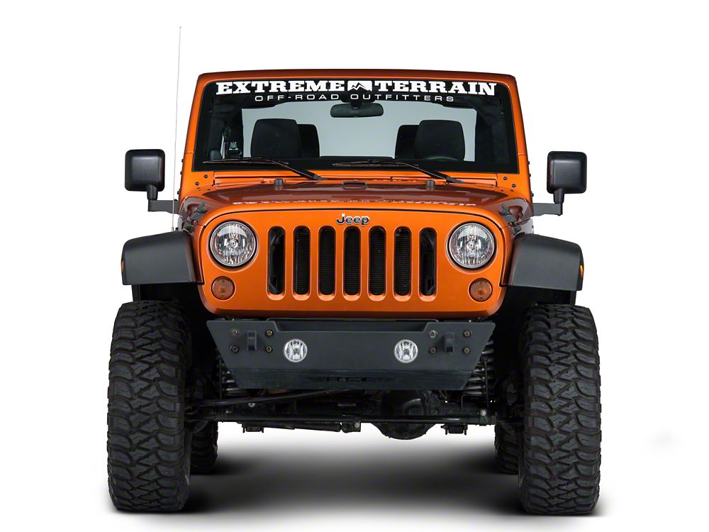 Barricade Side Mirror Relocation Kit; Textured Black (07-18 Jeep Wrangler JK)