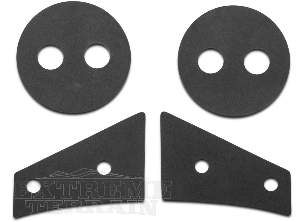 Barricade Side Mirror Relocation Kit; Black (07-18 Jeep Wrangler JK w/o Factory Powered & Heated Mirrors)
