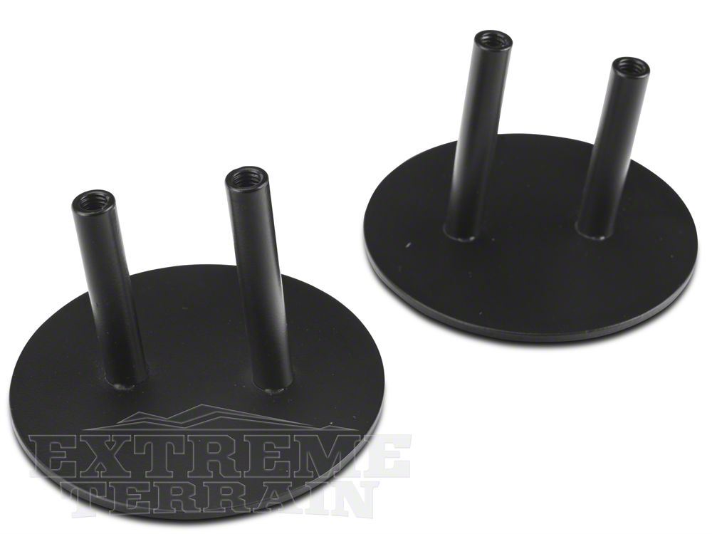 Barricade Side Mirror Relocation Kit; Black (07-18 Jeep Wrangler JK w/o Factory Powered & Heated Mirrors)