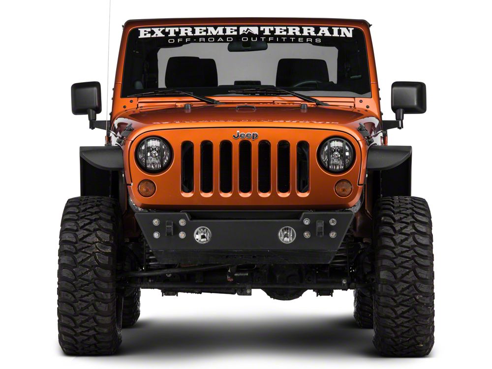 Barricade Headlight Guard; Textured Black (07-18 Jeep Wrangler JK)