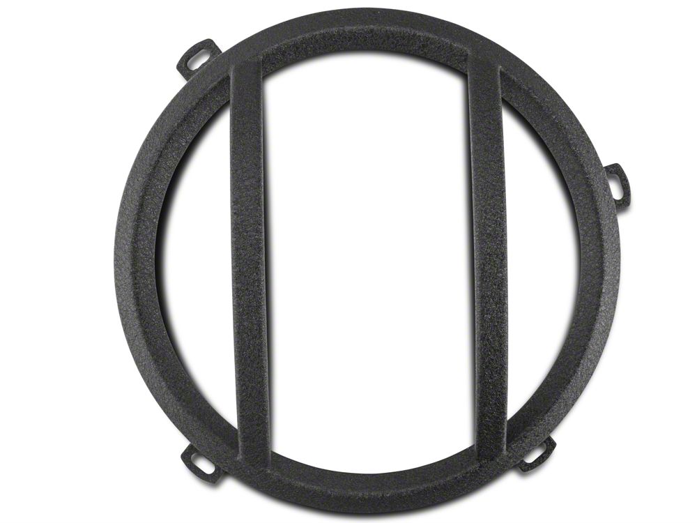 Barricade Headlight Guard; Textured Black (07-18 Jeep Wrangler JK)