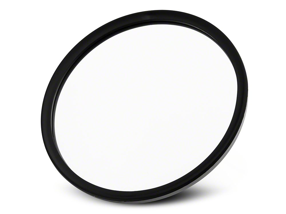 Barricade Round Adventure Mirrors; Textured Black (87-06 Jeep Wrangler YJ & TJ)