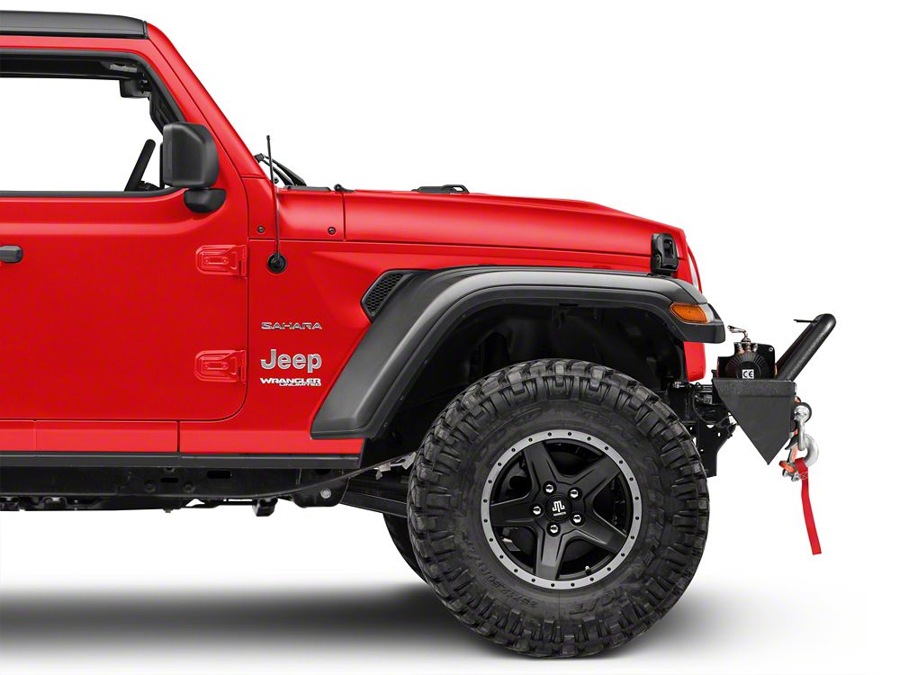 Barricade Trail Force HD Front Bumper with LED Lights (18-25 Jeep Wrangler JL w/ Factory Halogen Fog Lights)
