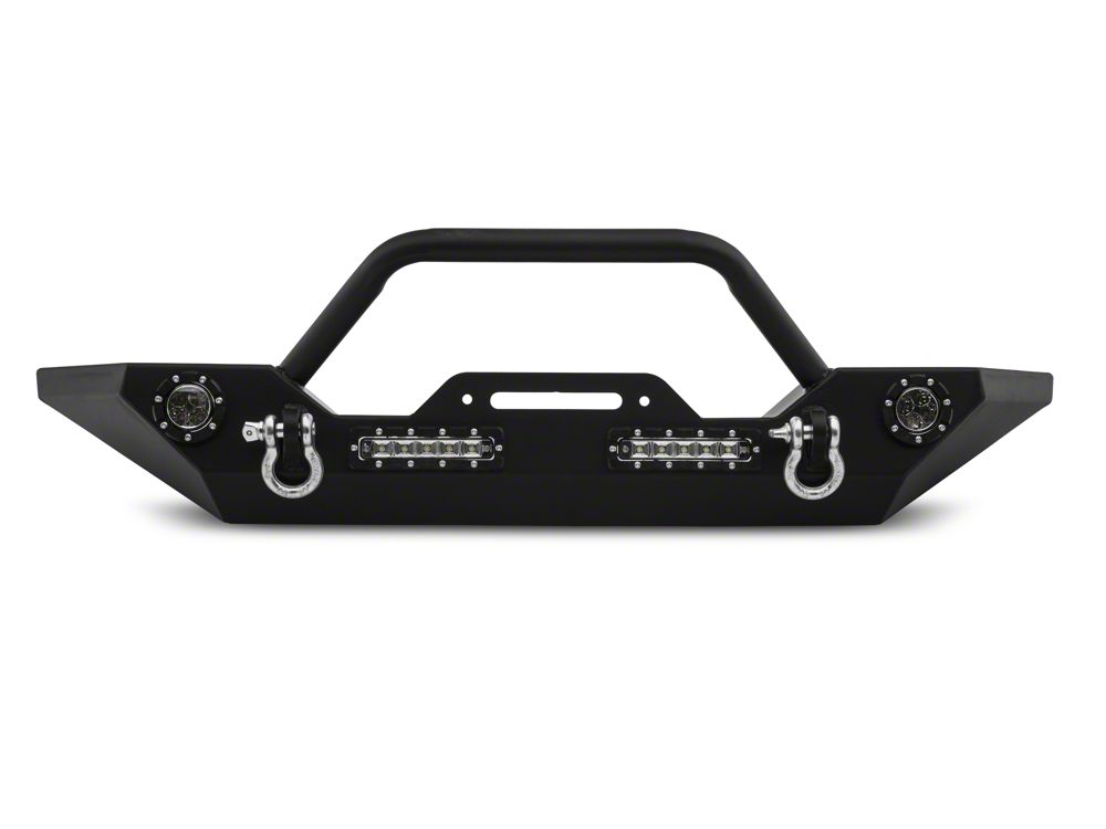 Barricade Trail Force HD Front Bumper with LED Lights (18-25 Jeep Wrangler JL w/ Factory Halogen Fog Lights)