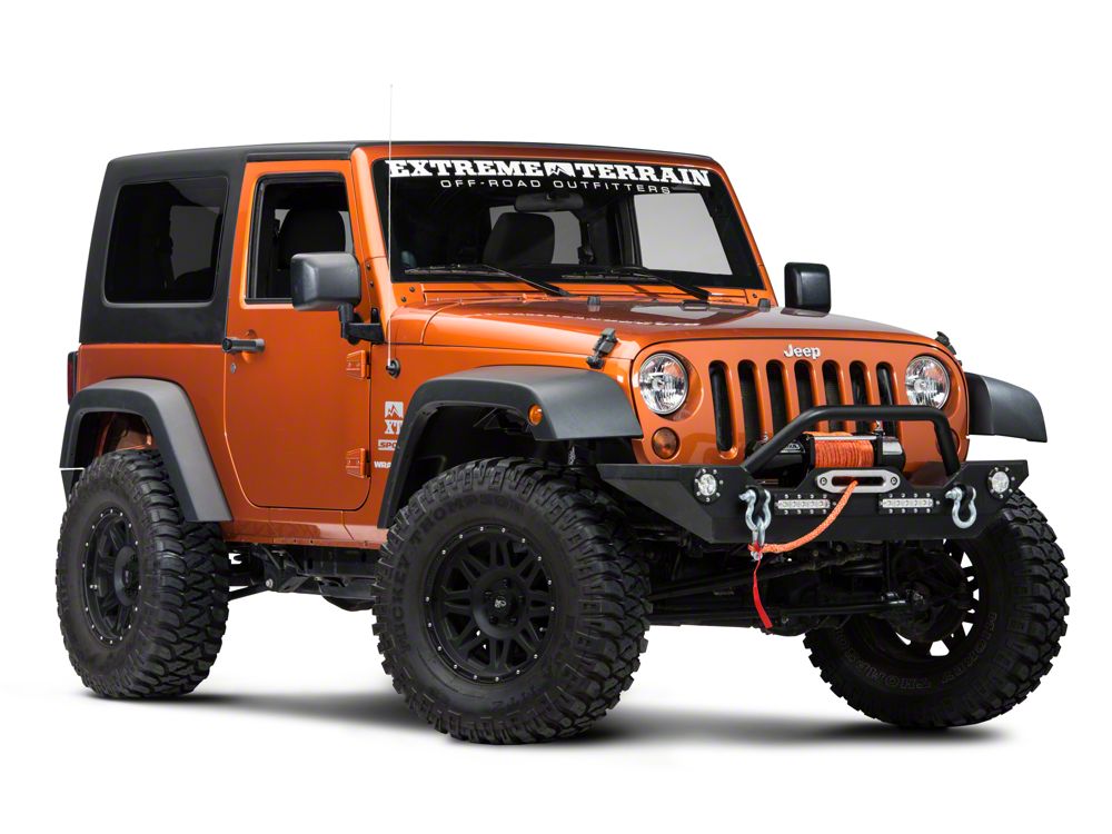 Barricade Trail Force HD Front Bumper with LED Lights (07-18 Jeep Wrangler JK)