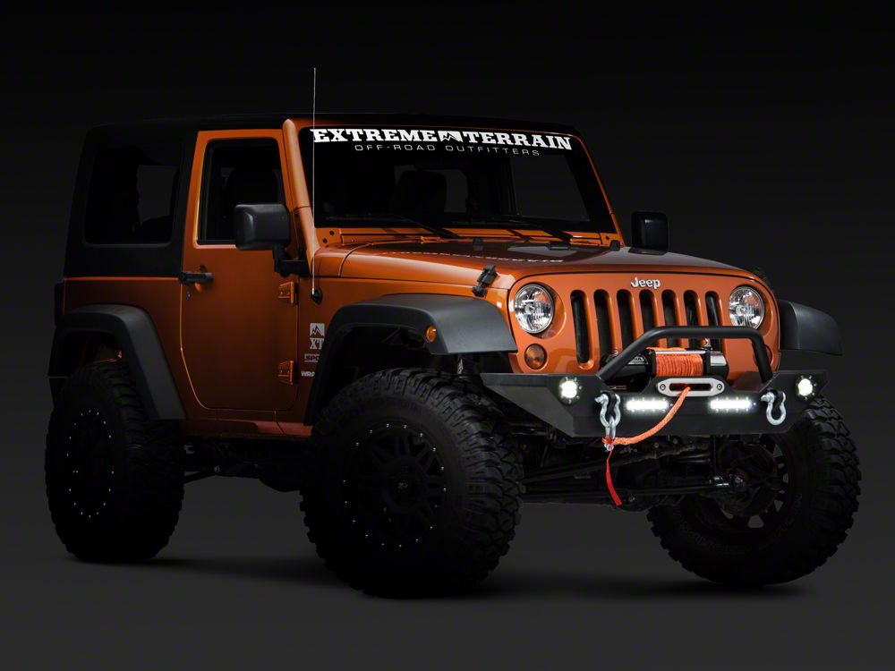 Barricade Trail Force HD Front Bumper with LED Lights (07-18 Jeep Wrangler JK)