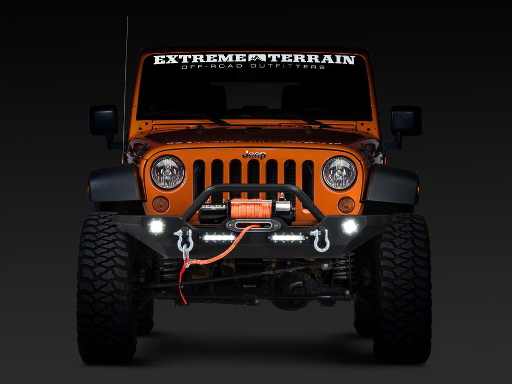 Barricade Trail Force HD Front Bumper with LED Lights (07-18 Jeep Wrangler JK)