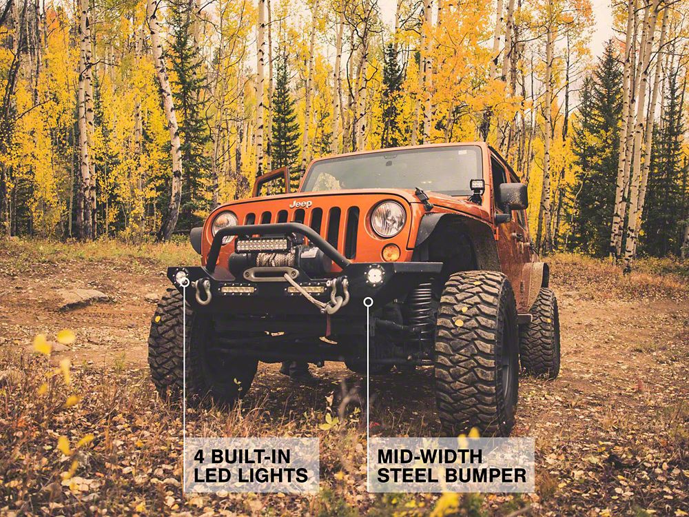 Barricade Trail Force HD Front Bumper with LED Lights (07-18 Jeep Wrangler JK)