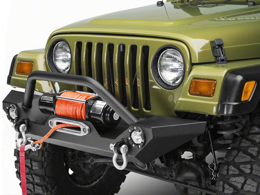 Barricade Trail Force HD Front Bumper with LED Lights (87-06 Jeep Wrangler YJ & TJ)