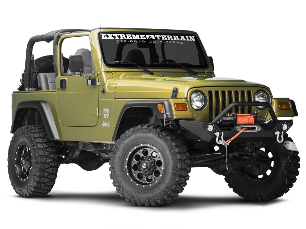 Barricade Trail Force HD Front Bumper with LED Lights (87-06 Jeep Wrangler YJ & TJ)