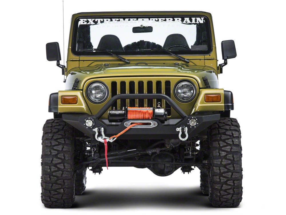 Barricade Trail Force HD Front Bumper with LED Lights (87-06 Jeep Wrangler YJ & TJ)
