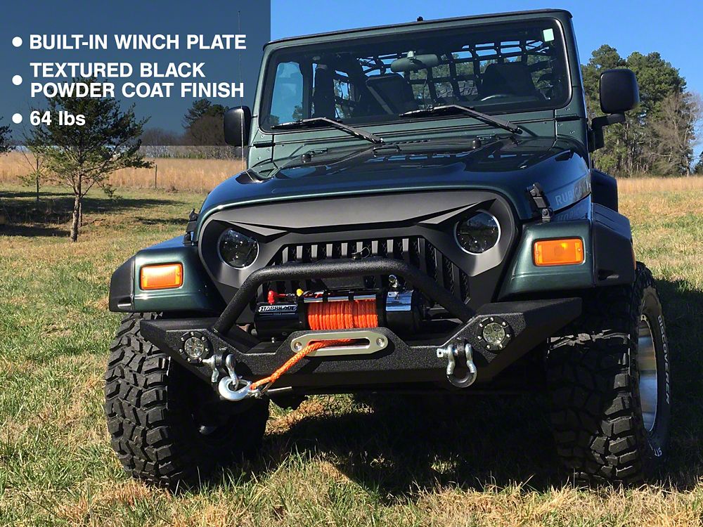 Barricade Trail Force HD Front Bumper with LED Lights (87-06 Jeep Wrangler YJ & TJ)