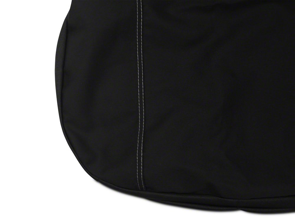 Barricade Custom Front Seat Covers with Pockets; Black (97-06 Jeep Wrangler TJ)
