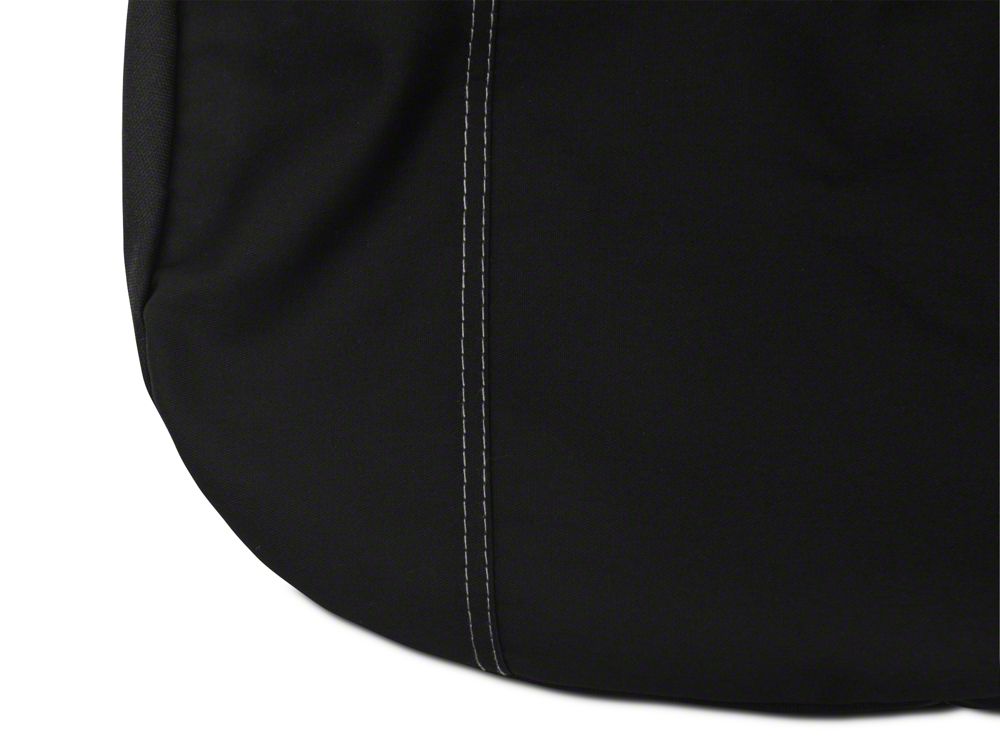 Barricade Custom Front Seat Covers with Pockets; Black (97-06 Jeep Wrangler TJ)