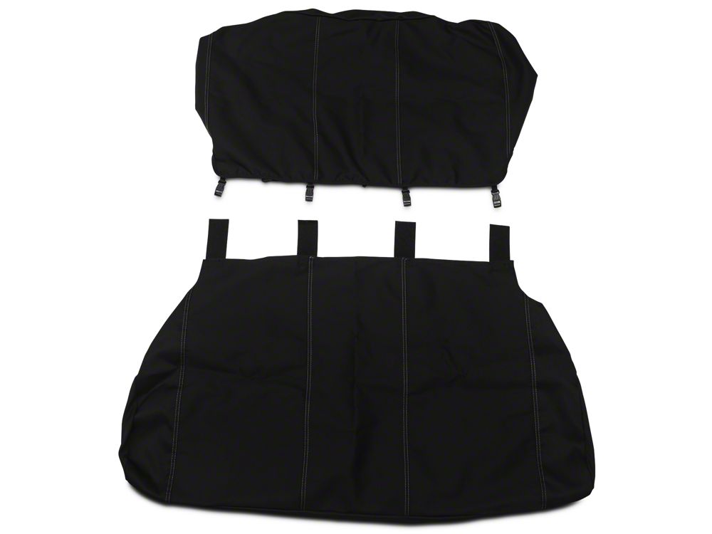 Barricade Custom Rear Seat Cover; Black (97-06 Jeep Wrangler TJ)