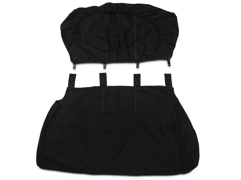 Barricade Custom Rear Seat Cover; Black (97-06 Jeep Wrangler TJ)