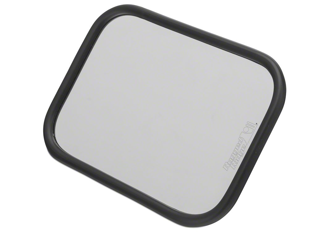 Barricade Quick Release Rectangular Mirrors; Textured Black (07-18 Jeep Wrangler JK)
