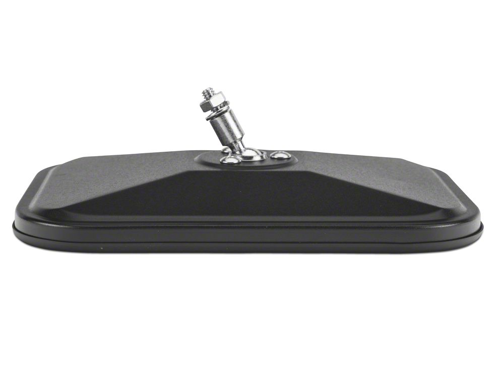 Barricade Quick Release Rectangular Mirrors; Textured Black (07-18 Jeep Wrangler JK)