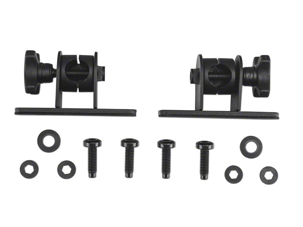 Barricade Quick Release Rectangular Mirrors; Textured Black (07-18 Jeep Wrangler JK)