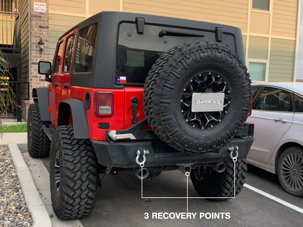 Barricade Extreme HD Rear Bumper (07-18 Jeep Wrangler JK)