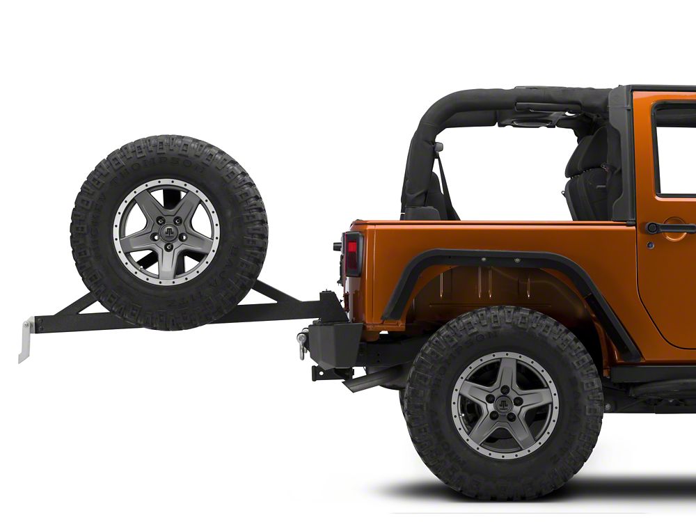 Barricade Extreme HD Rear Tire Carrier for Barricade Extreme HD Bumper Only (07-18 Jeep Wrangler JK)